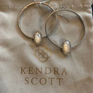 Real Silver Kendra Scott hoops.